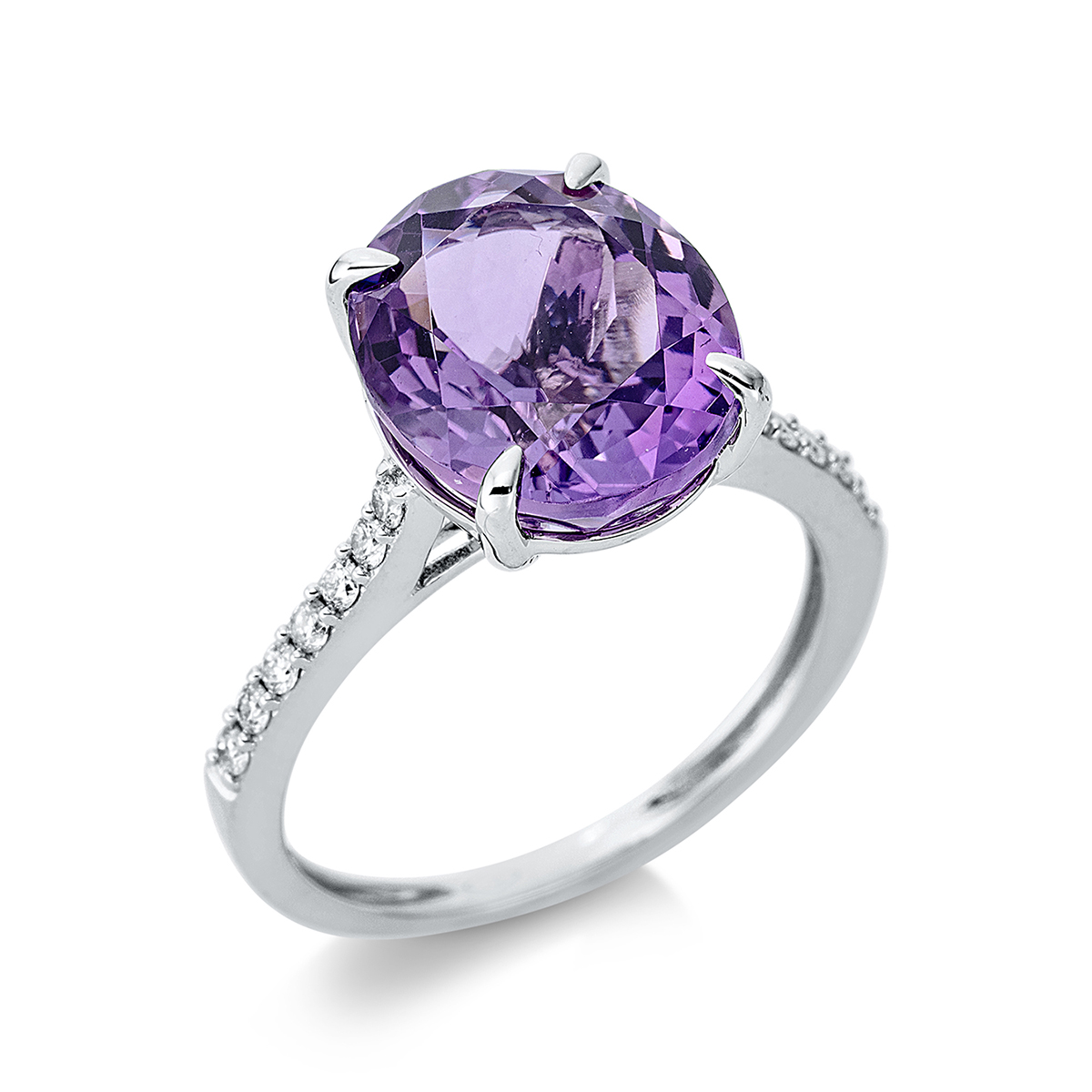 Ring 4er-Krappe 18 kt WG