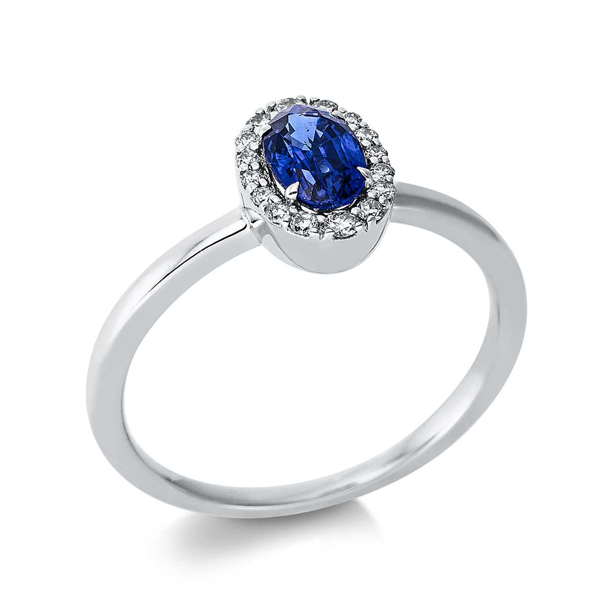 Ring 4er-Krappe 18 kt WG