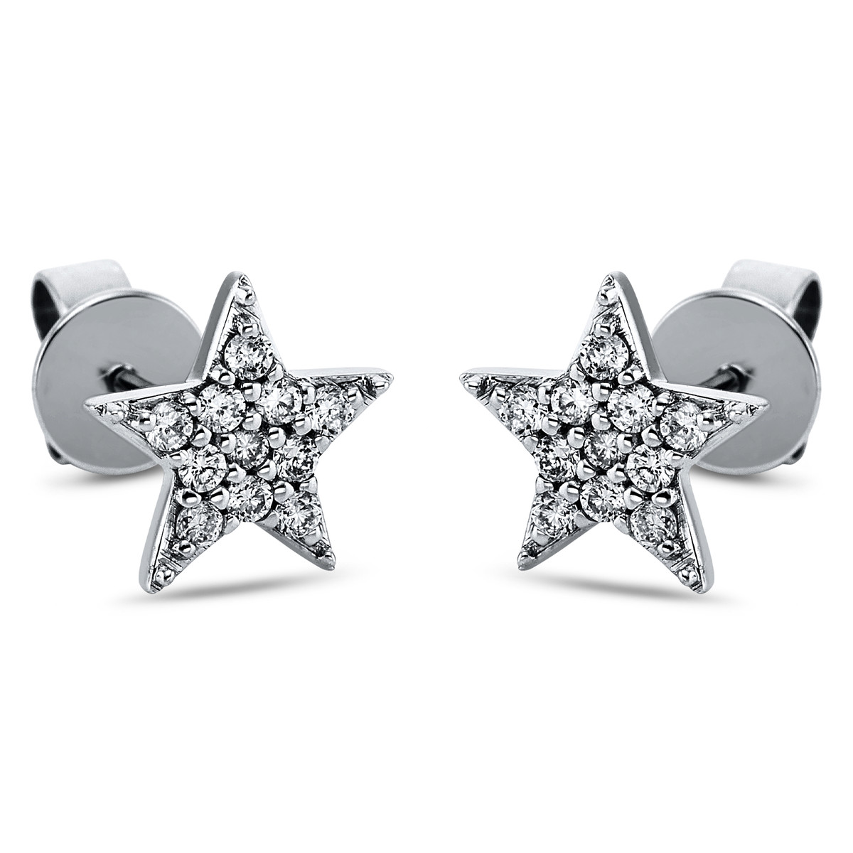 Ohrstecker 18 kt WG "Stern"