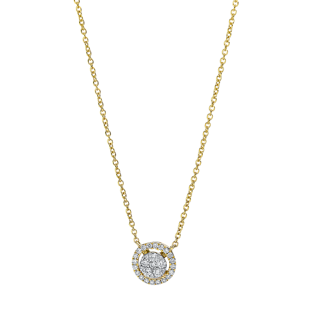 Collier 18 kt GG+WG